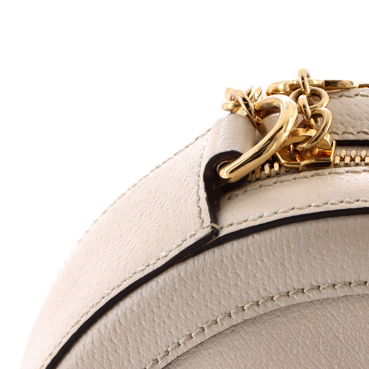 Ophidia Round Shoulder Bag Leather Mini
