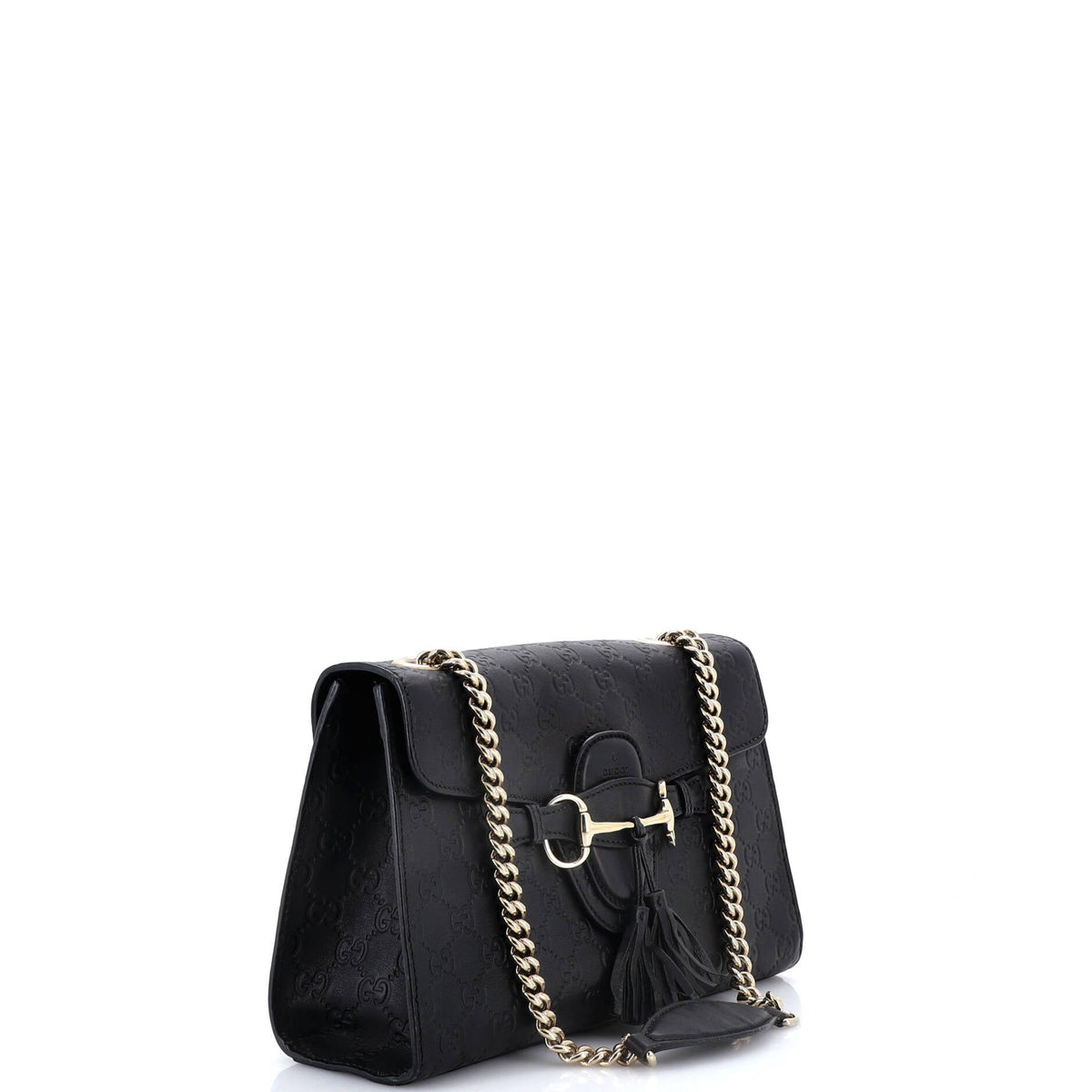 Emily Chain Flap Bag Guccissima Leather Medium