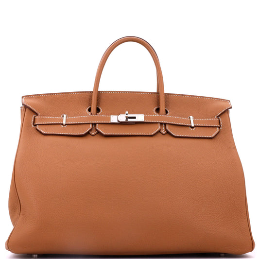 Birkin Handbag Gold Togo with Palladium Hardware 40