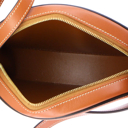 Triomphe Oval Crossbody Bag Leather Mini