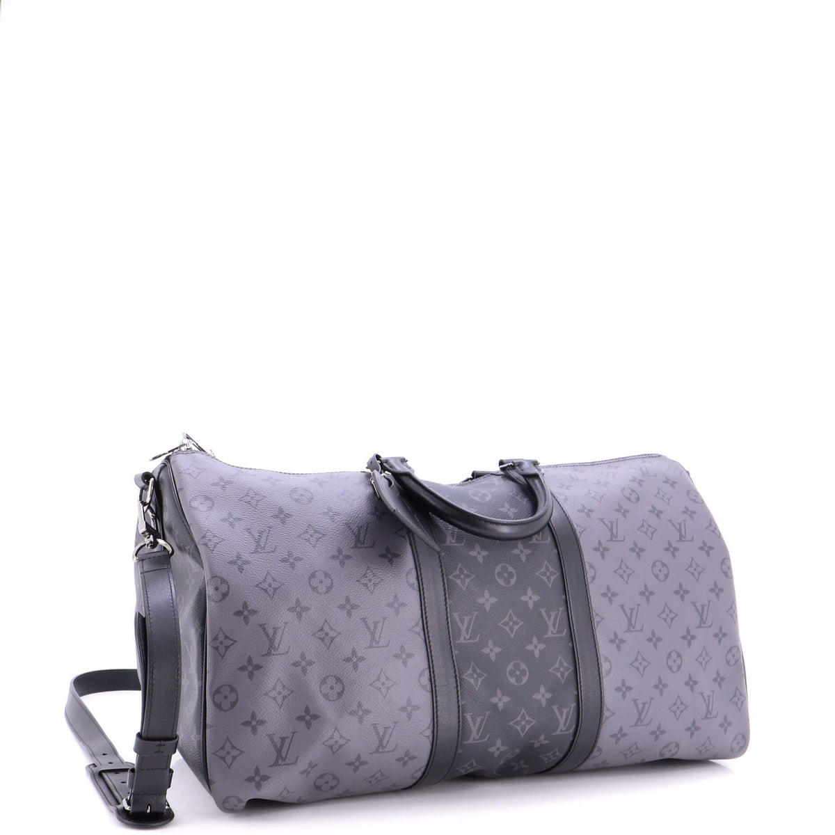 Keepall Bandouliere Bag Reverse Monogram Eclipse Canvas 50