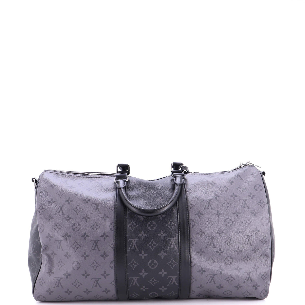 Keepall Bandouliere Bag Reverse Monogram Eclipse Canvas 50