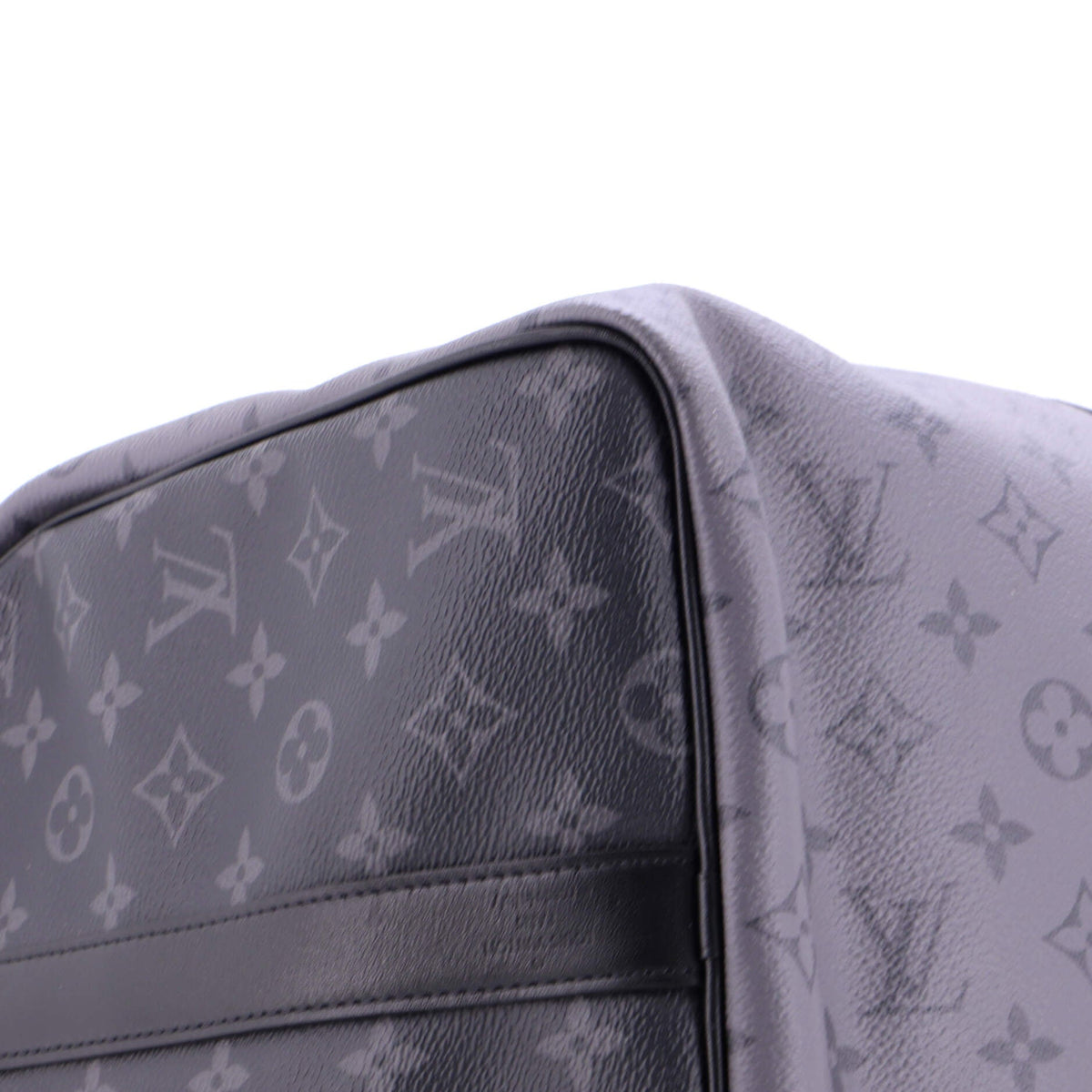Keepall Bandouliere Bag Reverse Monogram Eclipse Canvas 50