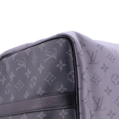 Keepall Bandouliere Bag Reverse Monogram Eclipse Canvas 50