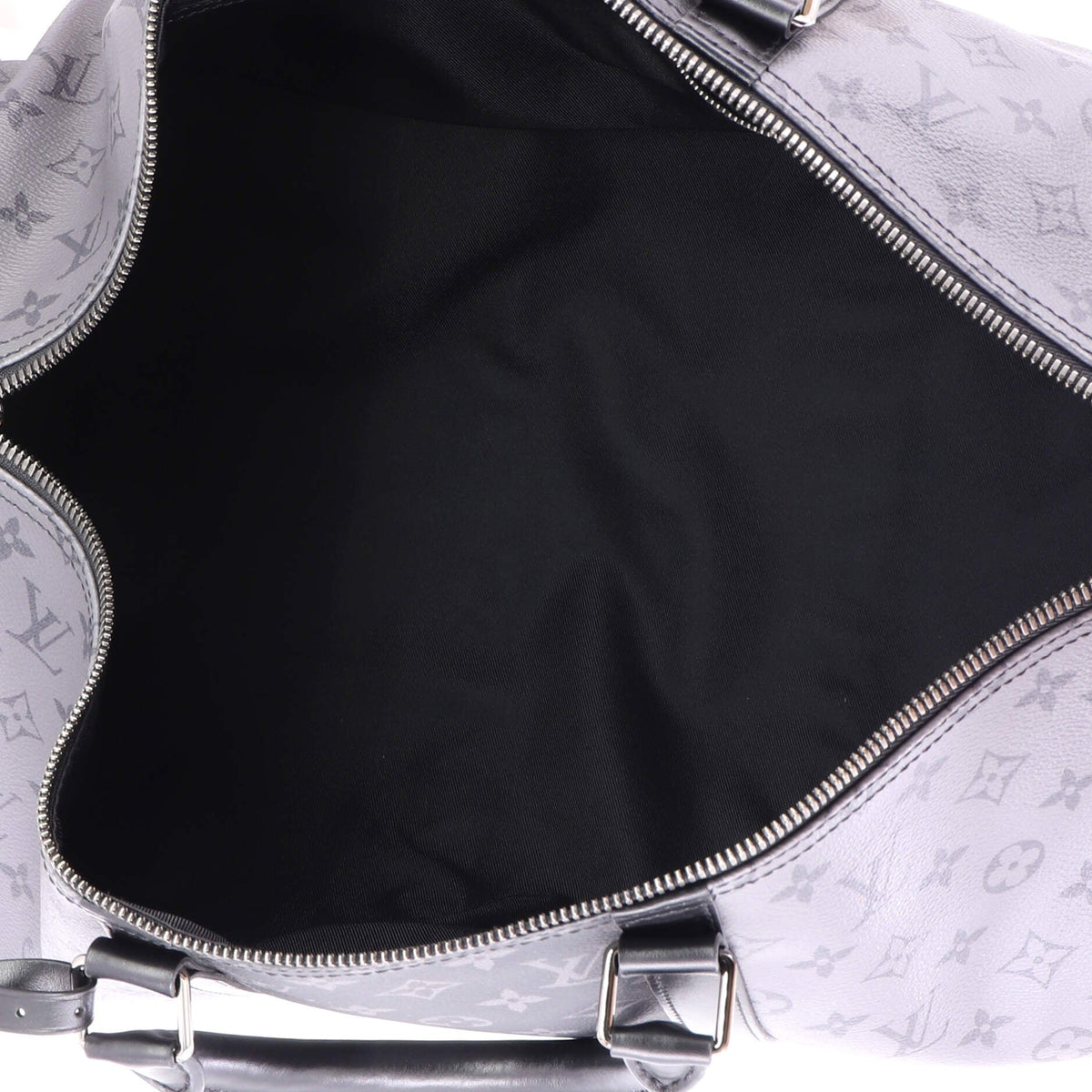 Keepall Bandouliere Bag Reverse Monogram Eclipse Canvas 50