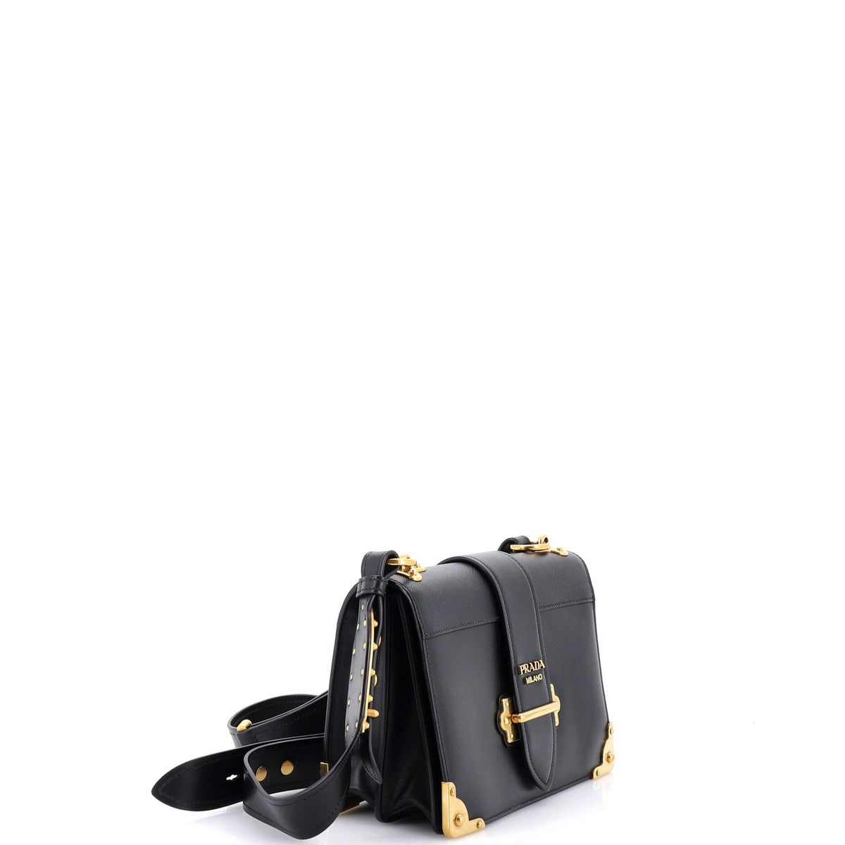 Cahier Crossbody Bag Leather and Saffiano Leather Large