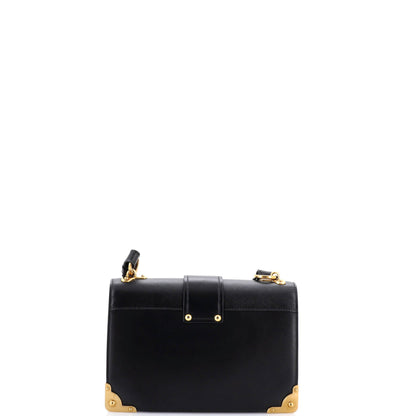 Cahier Crossbody Bag Leather and Saffiano Leather Large
