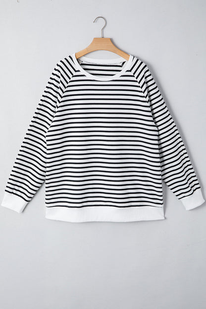 Threaded Pear Amelia Side Slits Loose Sweatshirt
