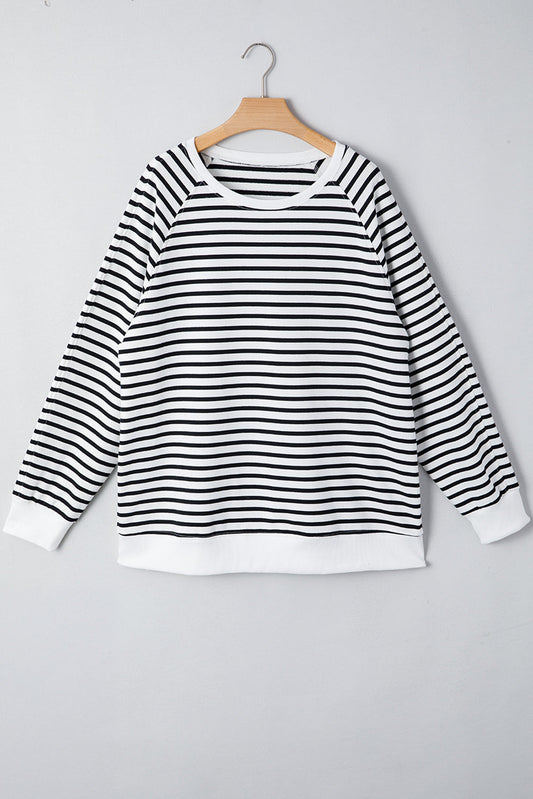 Threaded Pear Amelia Side Slits Loose Sweatshirt