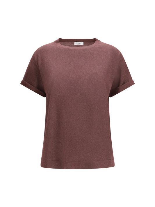 Cashmere T-Shirt Rhubarb