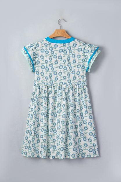 Threaded Pear Marlowe Flutter Sleeve Mini Dress