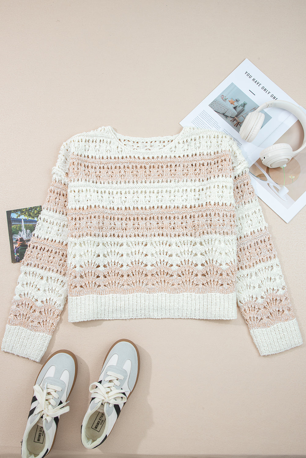 Threaded Pear Zararita Drop Shoulder Casual Sweater