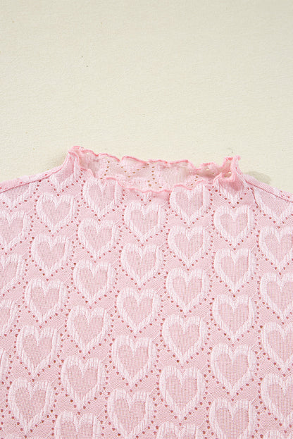 Threaded Pear Emily Sleeve Mock Fitted Top