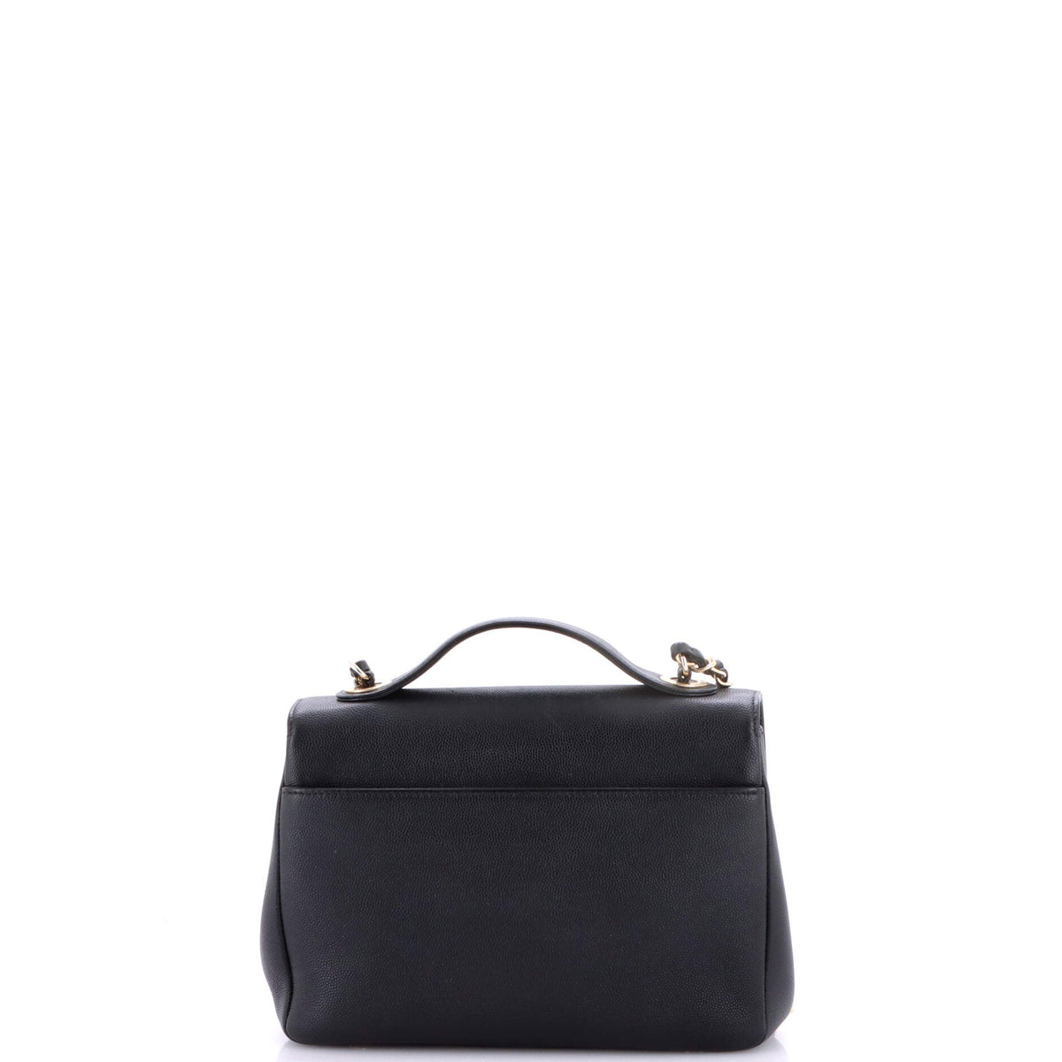 Business Affinity Flap Bag Quilted Caviar Small