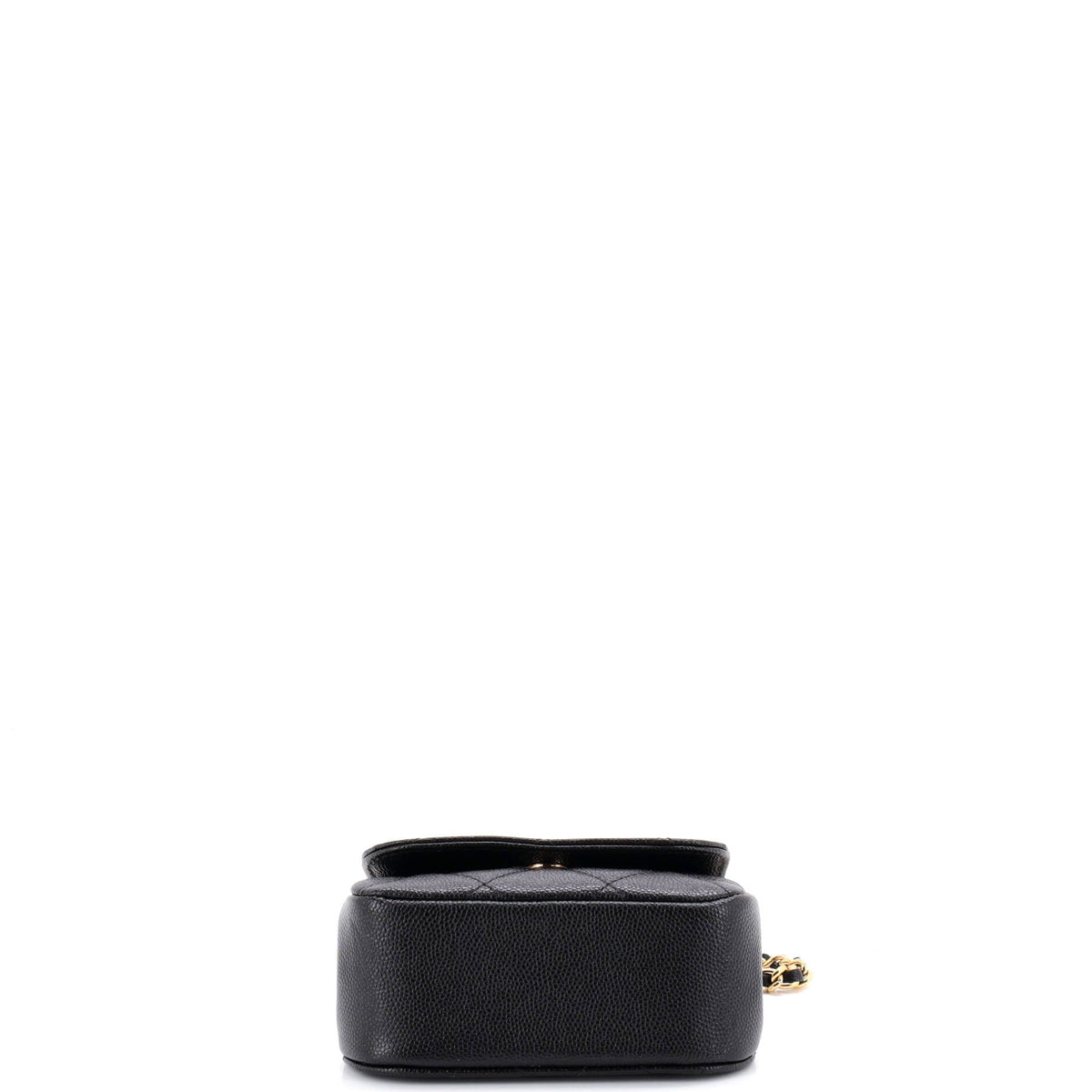 CC Frame Flap Clutch with Chain Quilted Caviar