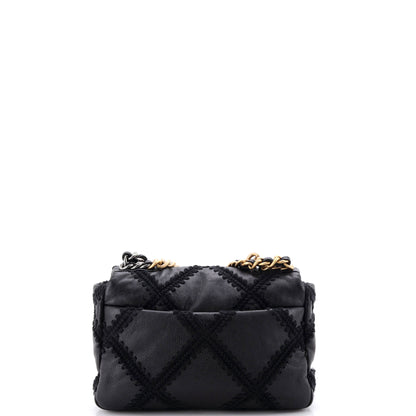 19 Flap Bag Crochet Quilted Calfskin Medium