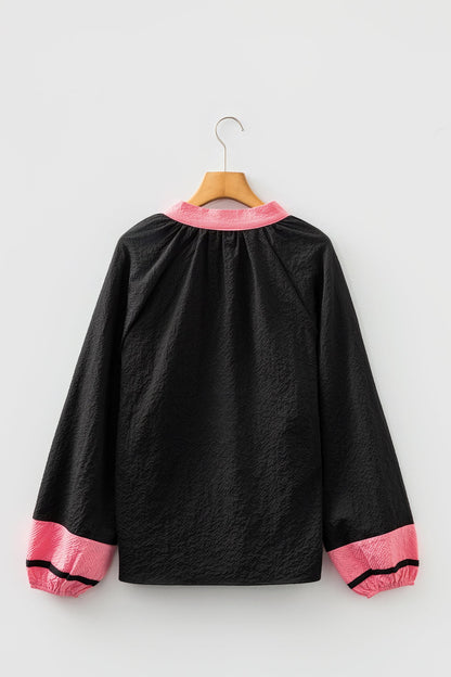 Threaded Pear Siya Long Sleeve Blouse Long Sleeve Top