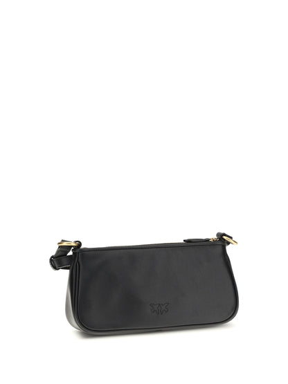 Shoulder Bag Mini Half Moon Black/Antique Gold