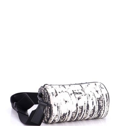 Dior x Raymond Pettibon Roller Messenger Bag Printed Oblique Canvas