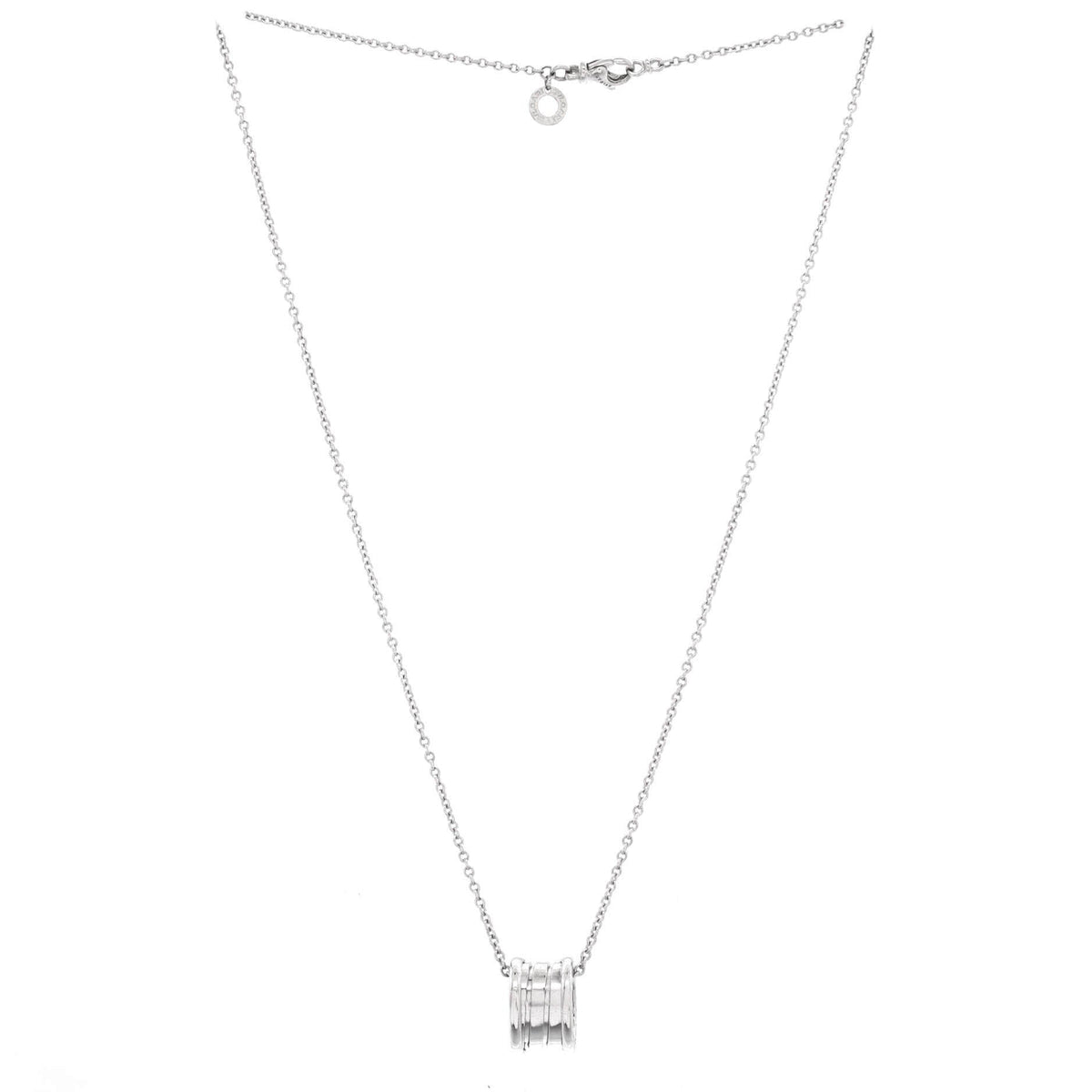 B.Zero1 Pendant Necklace 18K White Gold