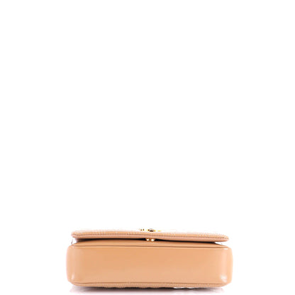 Lola Shoulder Bag Quilted Printed Leather Small