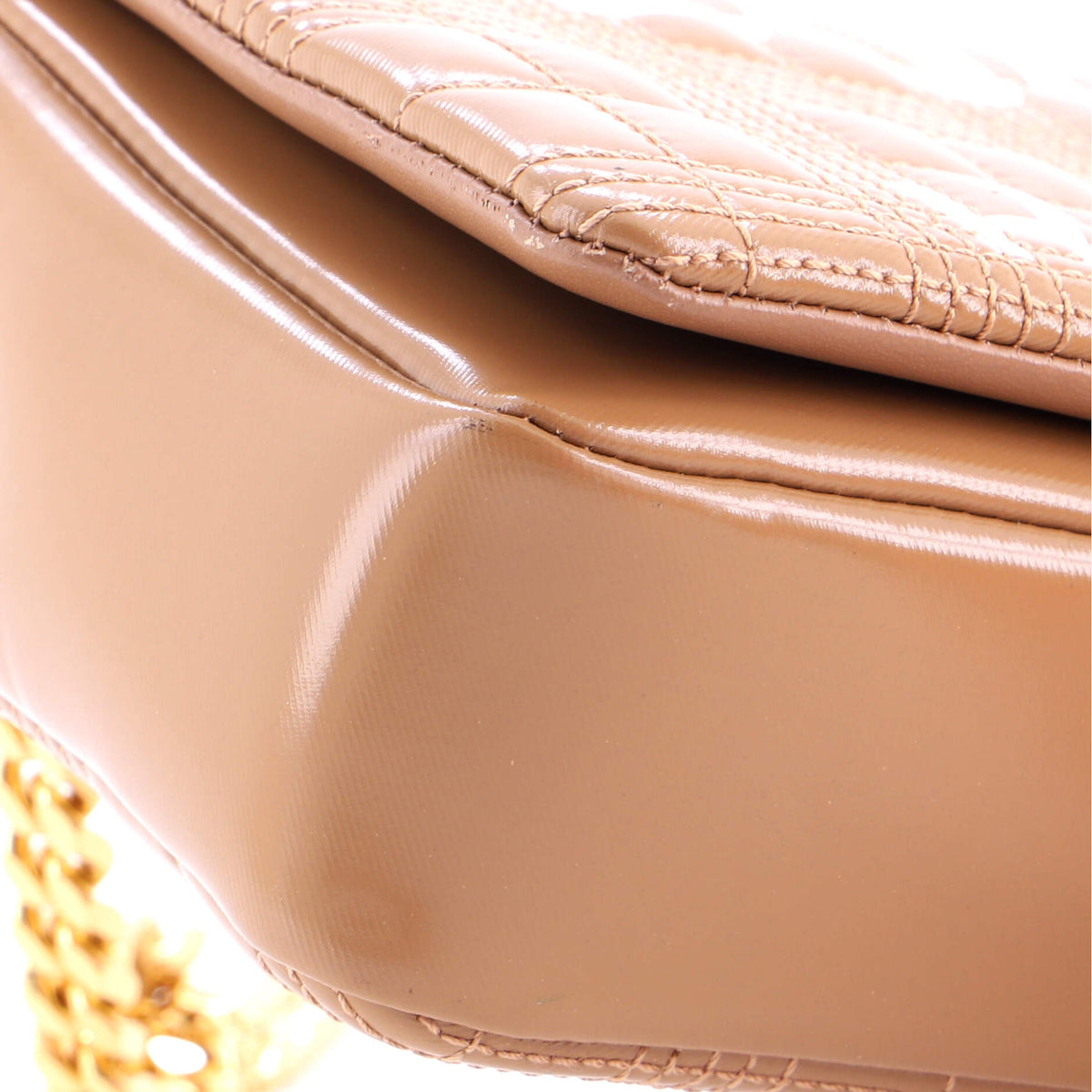 Lola Shoulder Bag Quilted Printed Leather Small