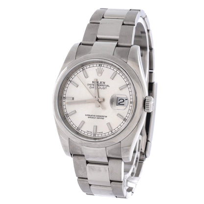 Oyster Perpetual Datejust Automatic Watch Stainless Steel 36