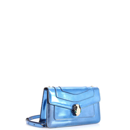 Serpenti Forever Shoulder Bag Metallic Leather Small