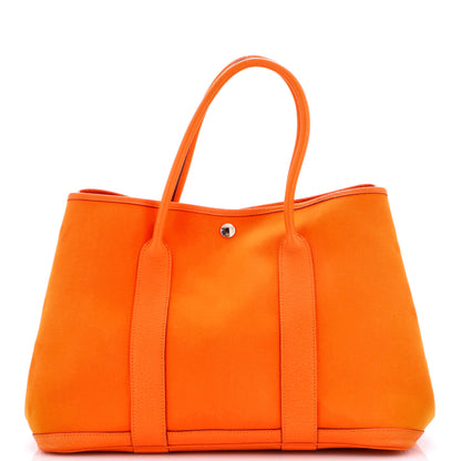Garden Party Tote Toile and Leather 36