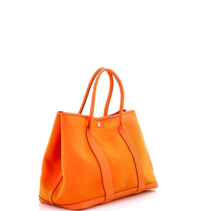 Garden Party Tote Toile and Leather 36