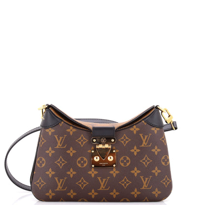 LV Twinny Handbag Monogram Canvas and Reverse Monogram Canvas with Leather