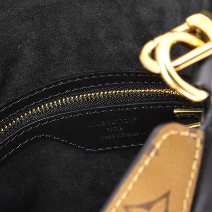 LV Twinny Handbag Monogram Canvas and Reverse Monogram Canvas with Leather