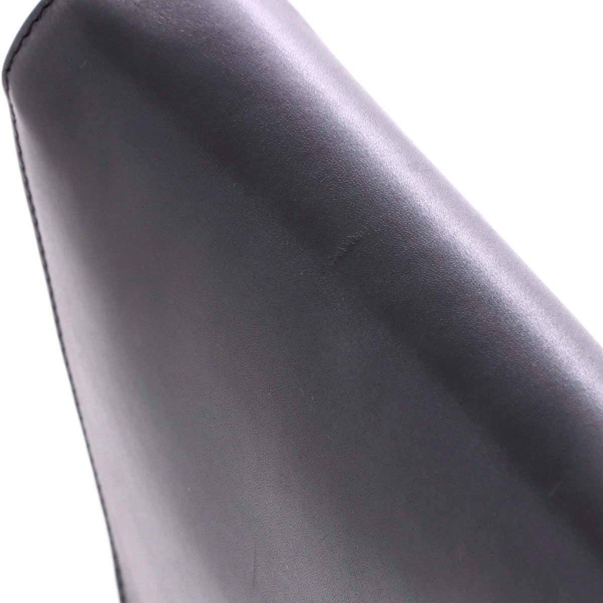 Saddle Chain Clutch Leather