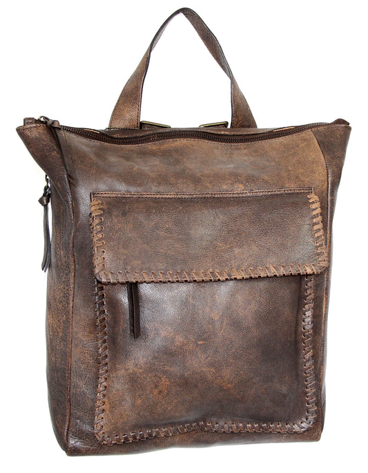 Grand Aviator Leather Backpack in Brown