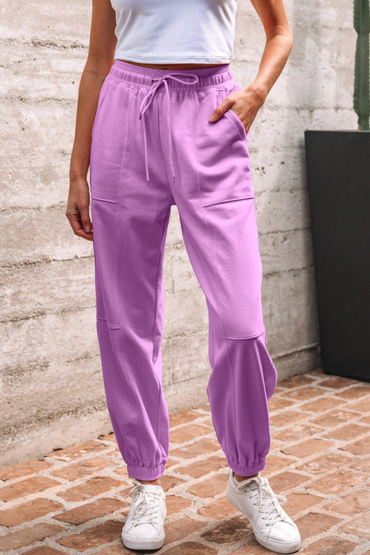 Threaded Pear Antonella Solid Color Jogger Pants