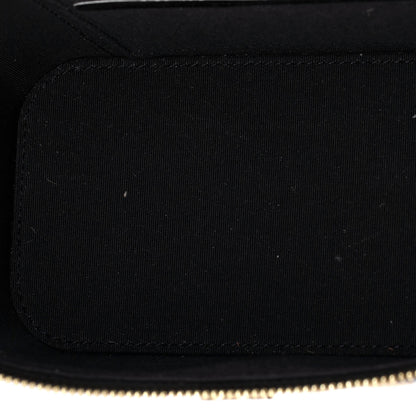 Classic Vanity Case with Chain Striped Raffia and Jute Small
