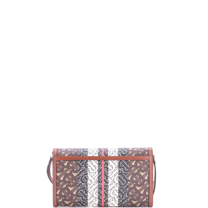 TB Flap Bag Monogram E-Canvas Small