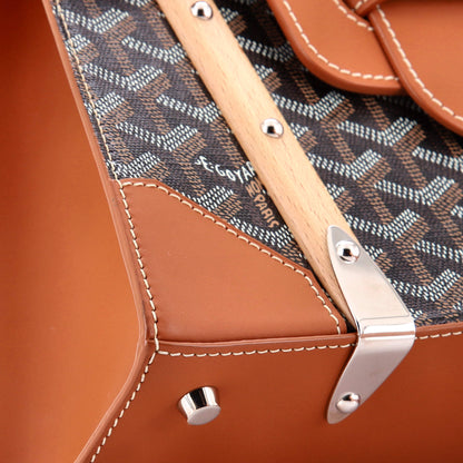 Saigon Top Handle Bag Coated Canvas with Leather PM