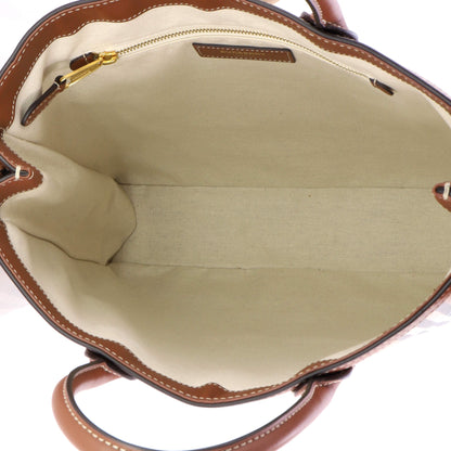 Convertible Tote Vintage Check Coated Canvas Medium