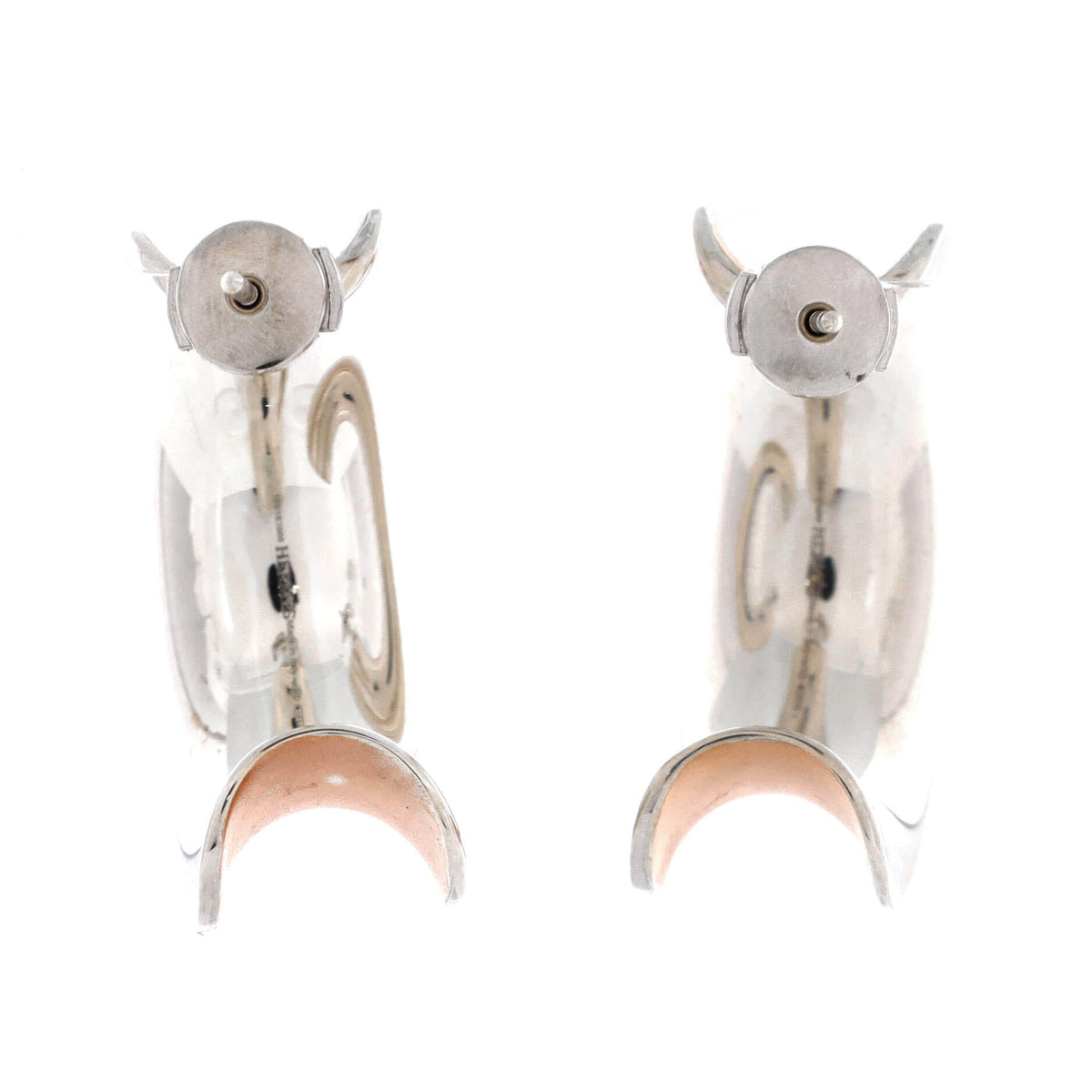 Reponse Earrings Sterling Silver and Vermeil Very Large