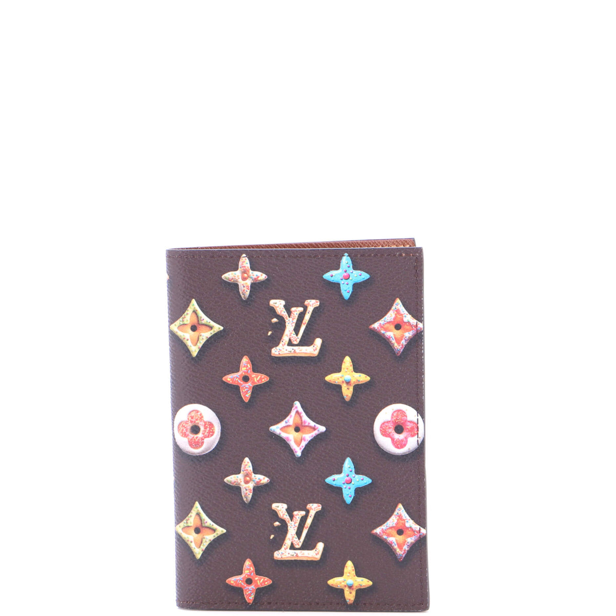 Passport Cover Donuts Monogram Canvas