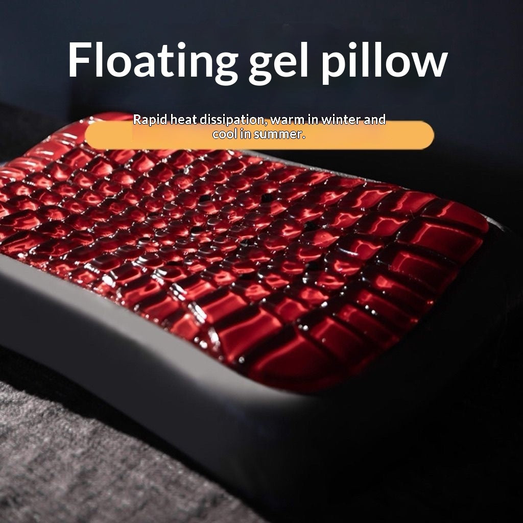 Black Diamond Phantom Gel Memory Foam Pillow – Slow-Rebound Cooling Support in Green & Red