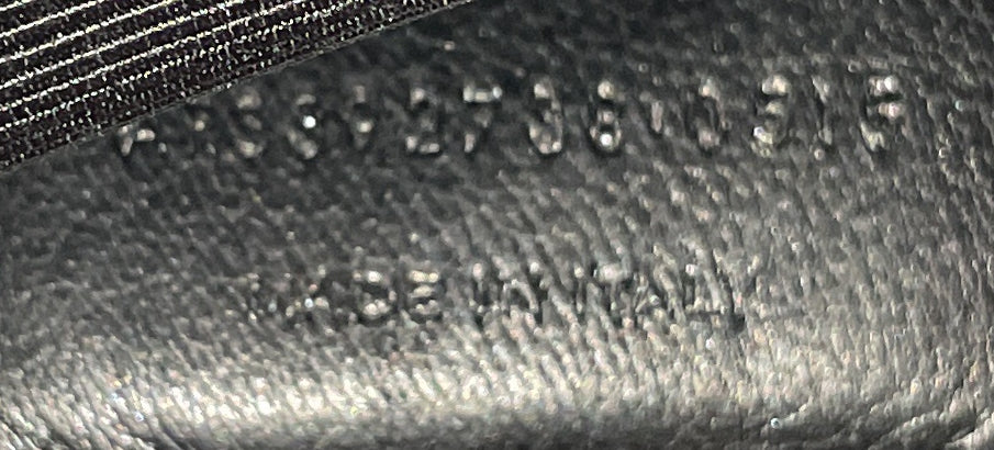 Classic Monogram College Bag Matelasse Chevron Leather Large