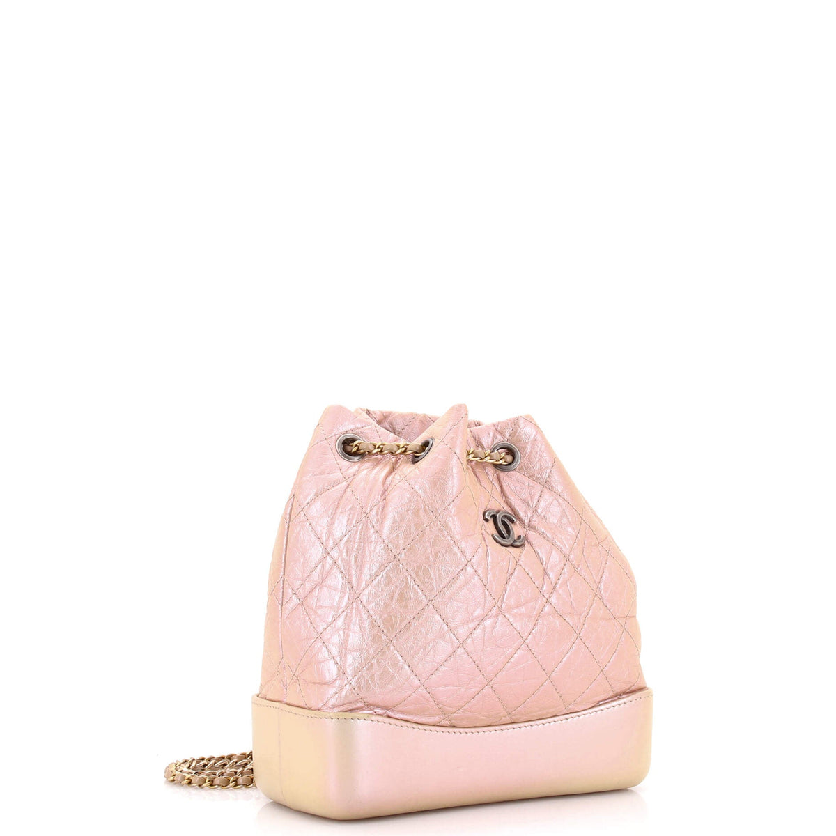 Gabrielle Backpack Quilted Iridescent Aged Calfskin Small