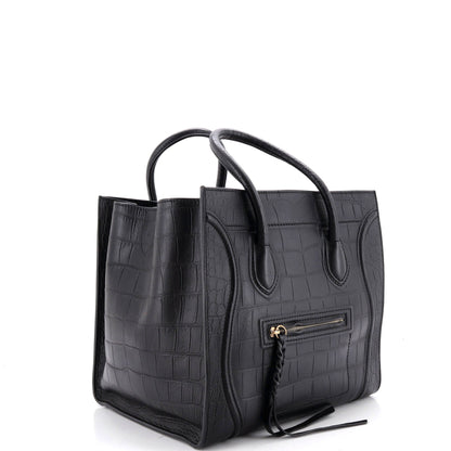 Phantom Bag Crocodile Embossed Leather Medium