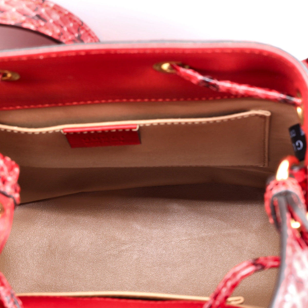 Ophidia Bucket Bag Python Small