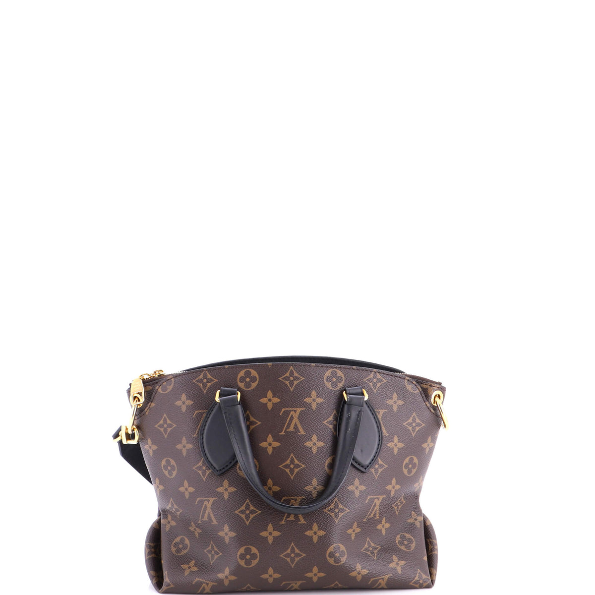 Flower Zipped Tote Monogram Canvas PM