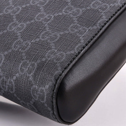 Web Strap Front Zip Messenger Bag GG Coated Canvas Medium