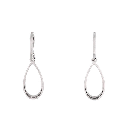 Teardrop Earrings 18K White Gold with Diamonds