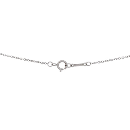 Paloma Picasso Graffiti Love and Kisses XOX Pendant Necklace 18K White Gold with Diamond